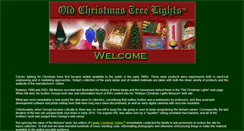 Desktop Screenshot of oldchristmastreelights.com