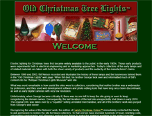 Tablet Screenshot of oldchristmastreelights.com